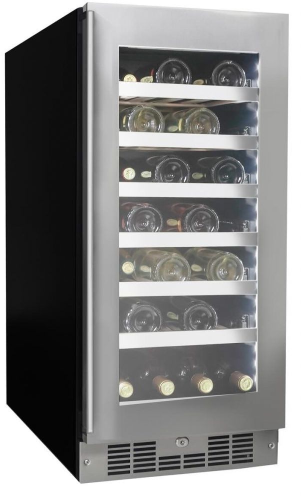 Sihouette® Tuscany 15" Stainless Steel Wine Cooler-4