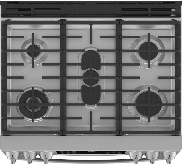 GE Profile™ 30" Fingerprint Resistant Stainless Steel Slide In Natural Gas Range-3