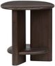 Magnussen Home® Upton Coffee Bean Brown Shaped End Table-3