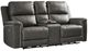 Signature Design by Ashley® Beryton Anchor Power Reclining Loveseat with Console and Adjustable Headrest-0