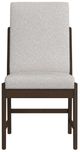 Elements International Brisbane Beige/Brown Dining Side Chair-3