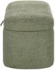 Crown Mark Philipa Light Green Tweed Storage Bench-2