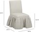 TOV Furniture Gertrude Khaki Linen Striped Skirted Dining Chair-2