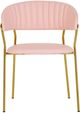 TOV Furniture Padma Set of 2 Blush Vegan Leather Chairs-0