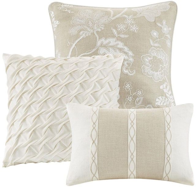 Olliix by Madison Park Signature Clarity Neutral King Comforter Set-3
