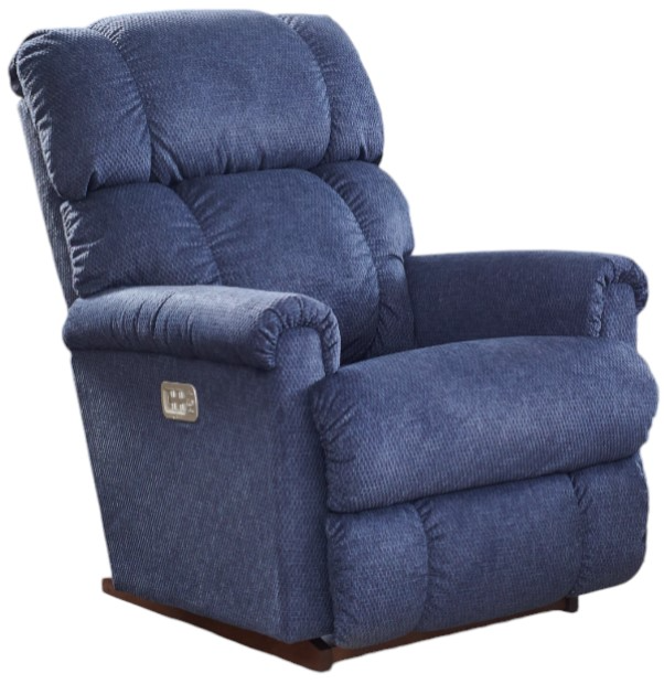 J★ La-Z-Boy® Pinnacle Navy Power Rocking Recliner with Headrest