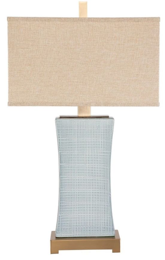 Uttermost® Cantarana Pale Blue Gray Table Lamp-4