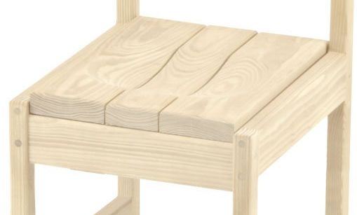 Crate Designs™ Furniture Unfinished Narrow Dining Side Chair-1