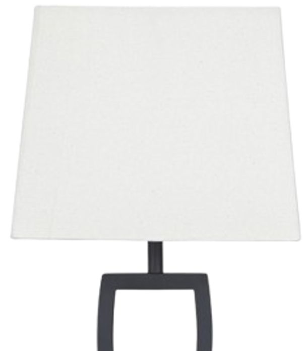 American Wholesale Furniture Makara 2-Piece Black/Brown Table Lamp Set-1