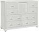 John Thomas Furniture® Cottage Pure White 8-Drawer Chest-0