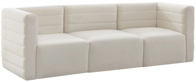 Meridian Furniture Quincy 3-Piece Cream Modular Sectional Sofa-0