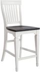 Liberty Furniture Allyson Park Charcoal/Wirebrushed White Counter Slat Back Chair-0