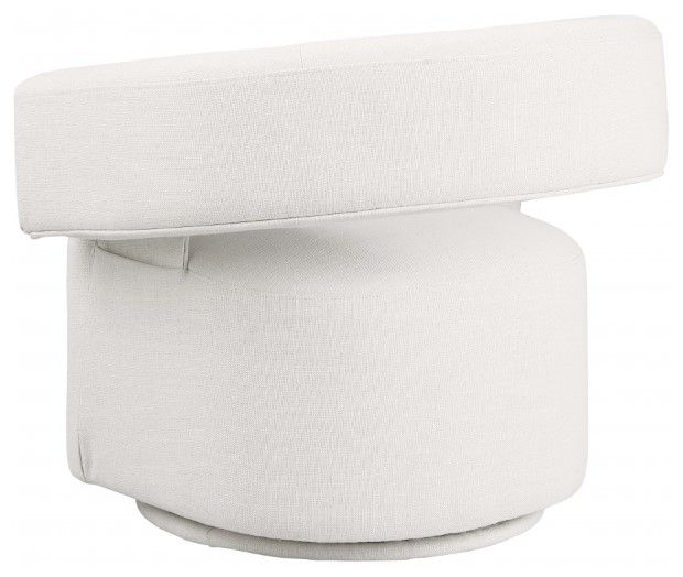 Meridian Furniture Niya Cream Swivel Accent Chair-2