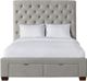 Elements International Waldorf Gray Queen Upholstered Storage Bed-3