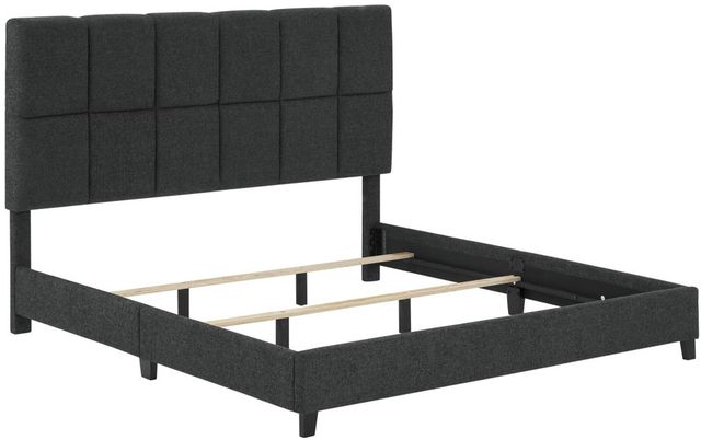 Legends Home Bridger Endurance Graphite Queen Tufted Upholstered Panel Bed-2