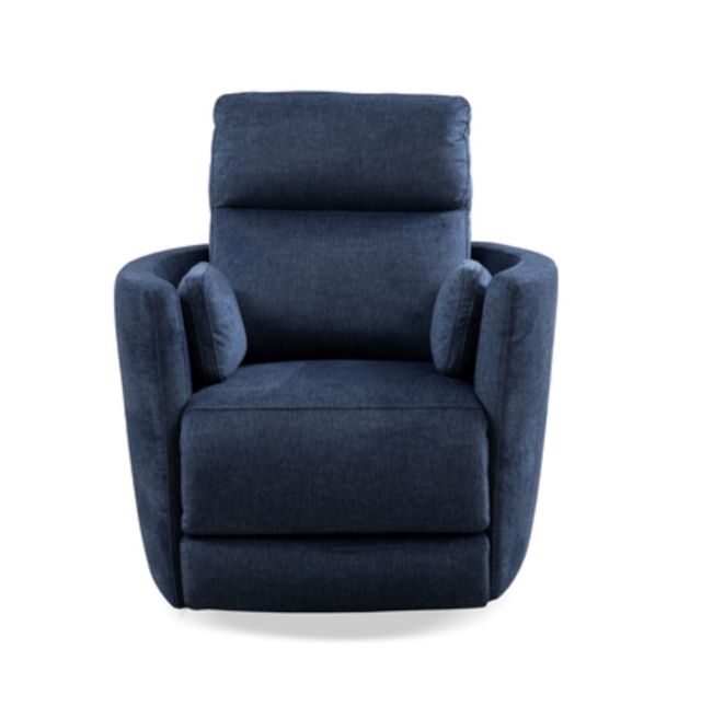 Emily Swivel Recliner - Indigo-0