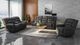 Emerald Home Baldwin Slate Gray Manual Reclining Loveseat-1
