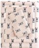 Olliix by True North by Sleep Philosophy Pink French Bulldog Full Cozy 100% Cotton Flannel Printed Sheet Set-0