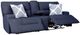 Signature Design by Ashley® Acklen Place 2-Piece Navy Power Reclining Sectional Loveseat-3