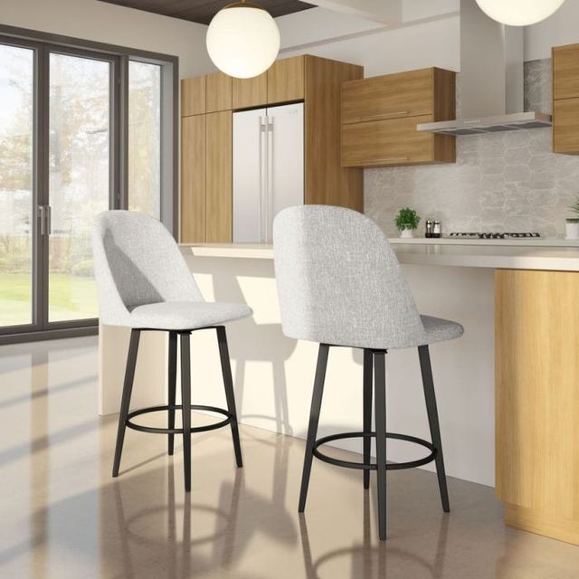 Amisco Customizable Zahra Swivel Counter Stool-1