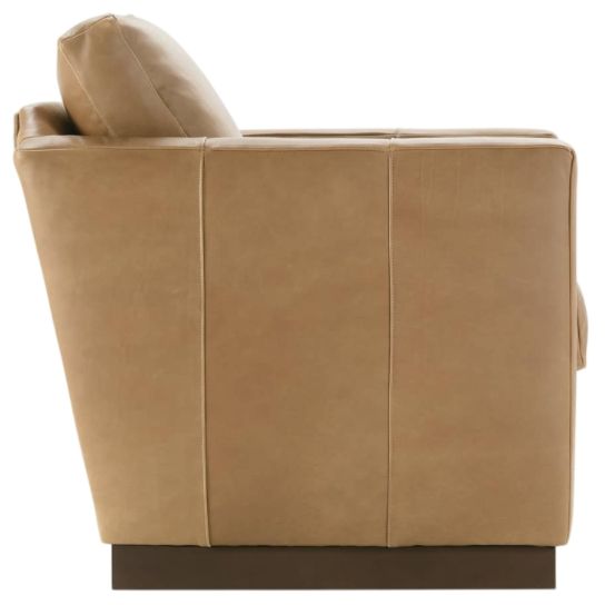 Rowe® Customizable Alba Leather Swivel Chair-2