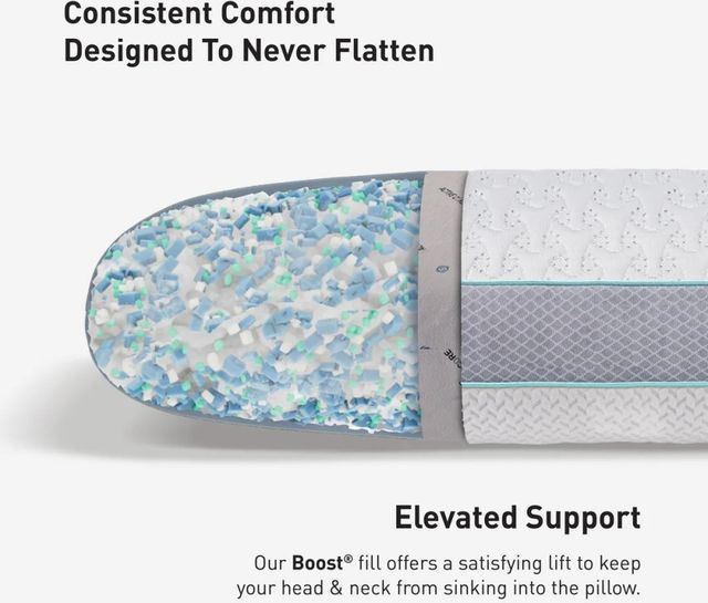 BEDGEAR® Gemini Performance® 1.0 Medium Firm Standard Pillow-4