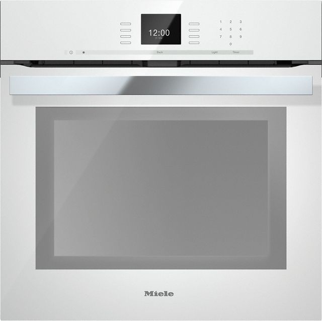 Miele 21.81" Brilliant White Electric Built in Single Wall Oven-0