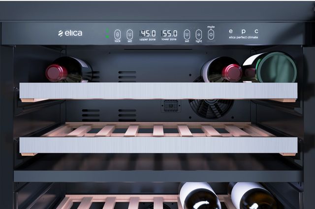 Elica RISERVA 24" 4.8 Cu. Ft. Stainless Steel Built-In or Freestanding Wine Cooler-4