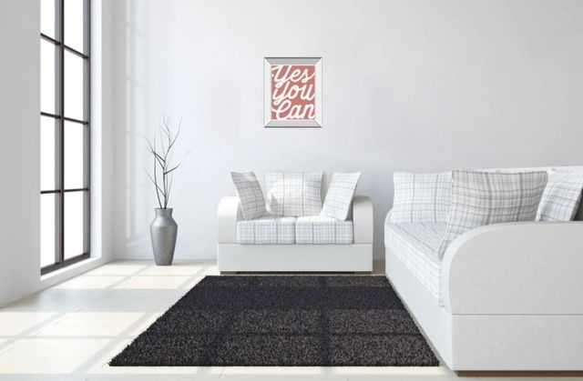Classy Art Positivity V by Laura Marshall Mirror Framed Wall Art-2