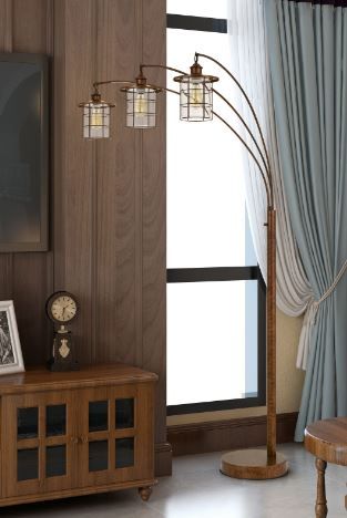 Cal® Lighting & Accessories Rust Floor Lamp-2