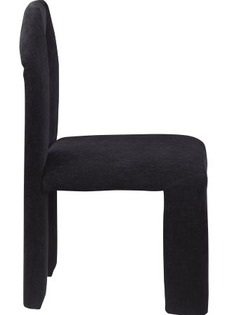 Meridian Furniture Bennett Black Chenille Dining Chair-2