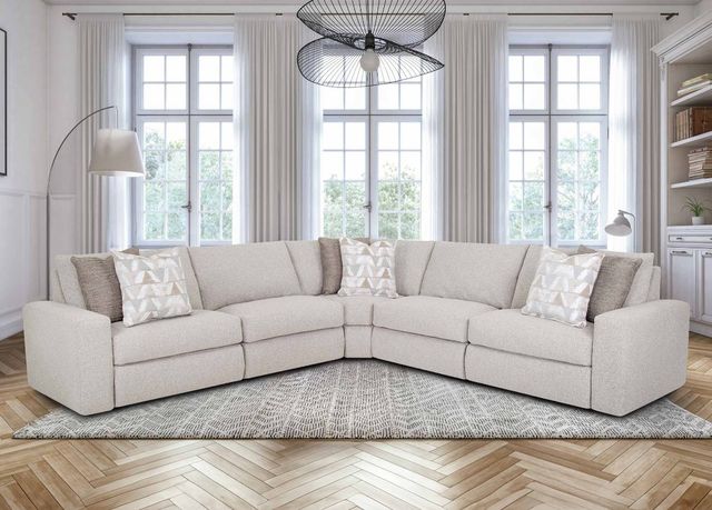 Franklin™ Toronto 5-Piece Meade Linen L-Shape Power Reclining Sectional-2