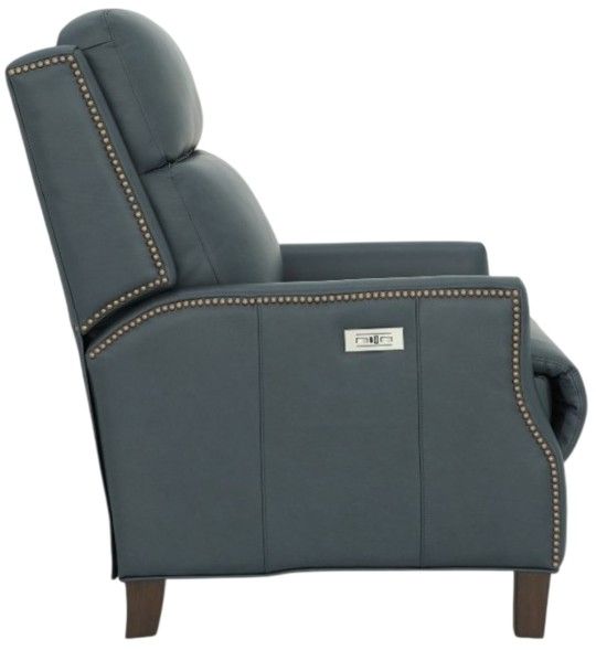 BarcaLounger® Charlotte Santa Fe Ocean Leather Power Recliner-4