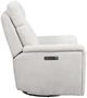 Flexsteel® Meet Your Perfect Match Refined Pearl Power Swivel Gliding Recliner with Power Headrest and Lumbar-2