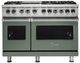 Viking® 5 Series 48" Eucalyptus Pro Style Dual Fuel Range with Griddle-0