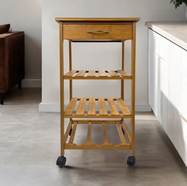 Furniture of America® Potter Natural Trolley-1
