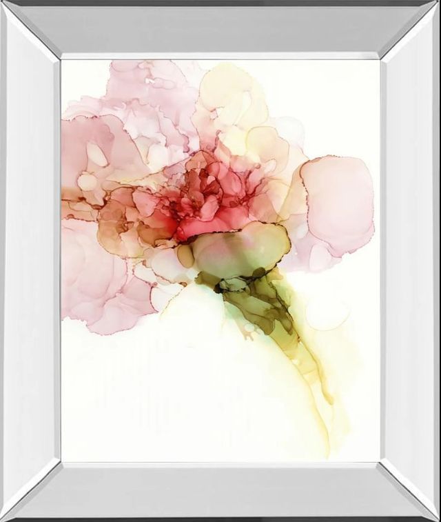 Classy Art Flower Passion II by Jennifer Goldberger Mirror Framed Wall Art-0