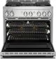 JennAir® NOIR™ 36" Stainless Steel Pro Style Gas Range-1