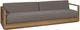 Vanguard® Furniture Customizable Horizon Fabric/Teak Outdoor Extended Sofa-0