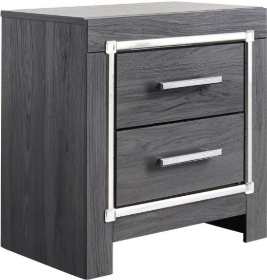 Signature Design by Ashley® Lodanna 5-Piece Gray Queen Panel Storage Bed Set-4