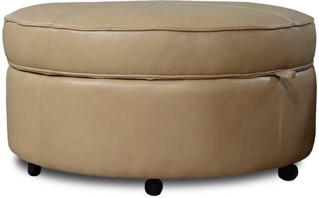 England Furniture Customizable Auden Leather Storage Ottoman-0