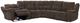 Parker House® Bronco 6-Piece Plush Umber Power Reclining L-Shape Sectional-1