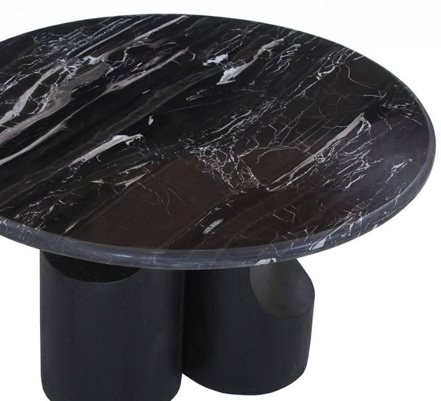 ACME Furniture Kinton Natural Marble Top Coffee Table with Black Mercana Base-3