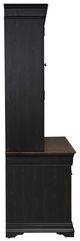 Liberty Furniture Meritage Aged Charcoal/Caramel Credenza and Hutch-3