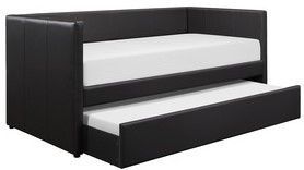 Mazin Furniture Adra Black Daybed With Trundle-1