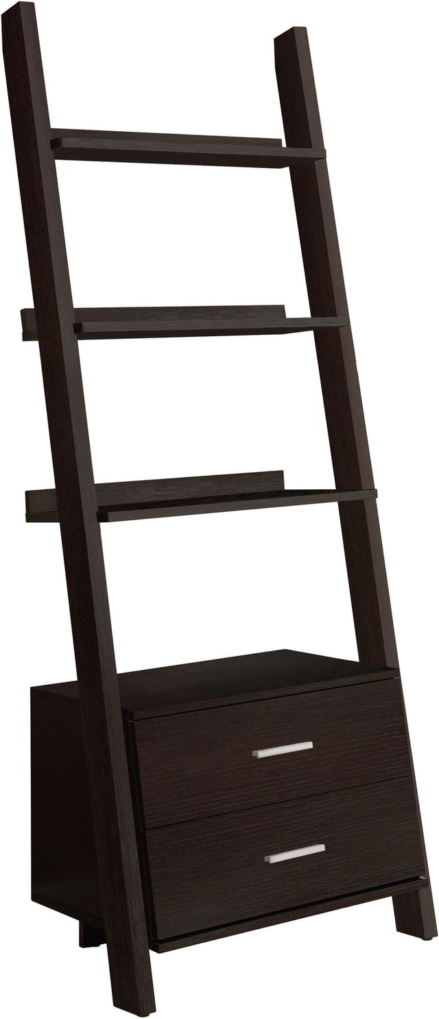 Monarch Specialties Inc. Espresso Ladder Bookcase