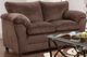 American Wholesale Furniture Kennedy Chocolate Loveseat-0