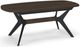 Amisco Customizable Boomerang Birch Veneer Table with Radius Corner Butterfly Leaf Tabletop-0