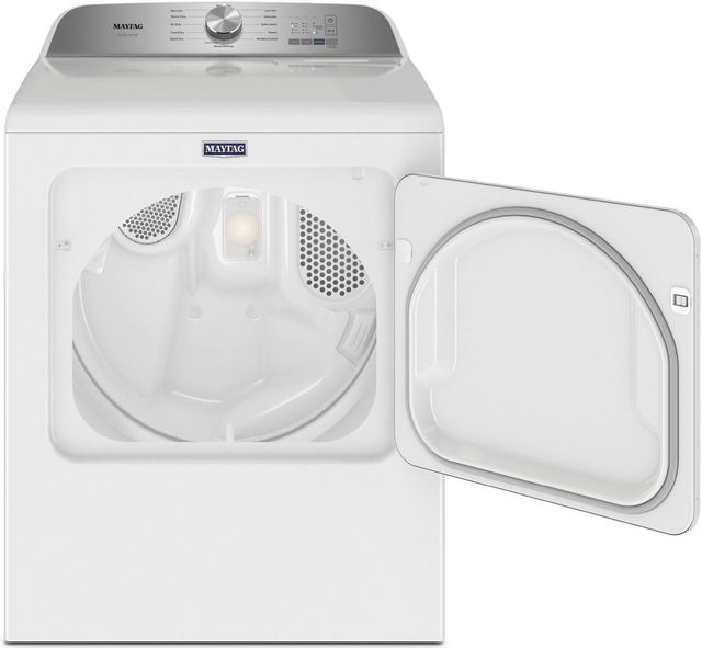 Maytag® 7.0 Cu. Ft. White Pet Pro Front Load Gas Dryer -2