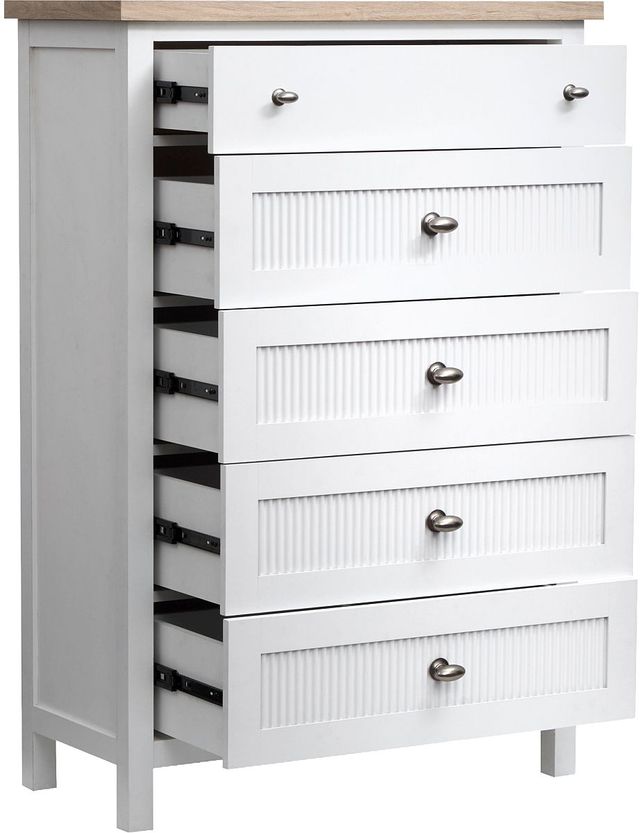 Magnussen Home® Windmill Harbour Sand/White Whisp Drawer Chest-1